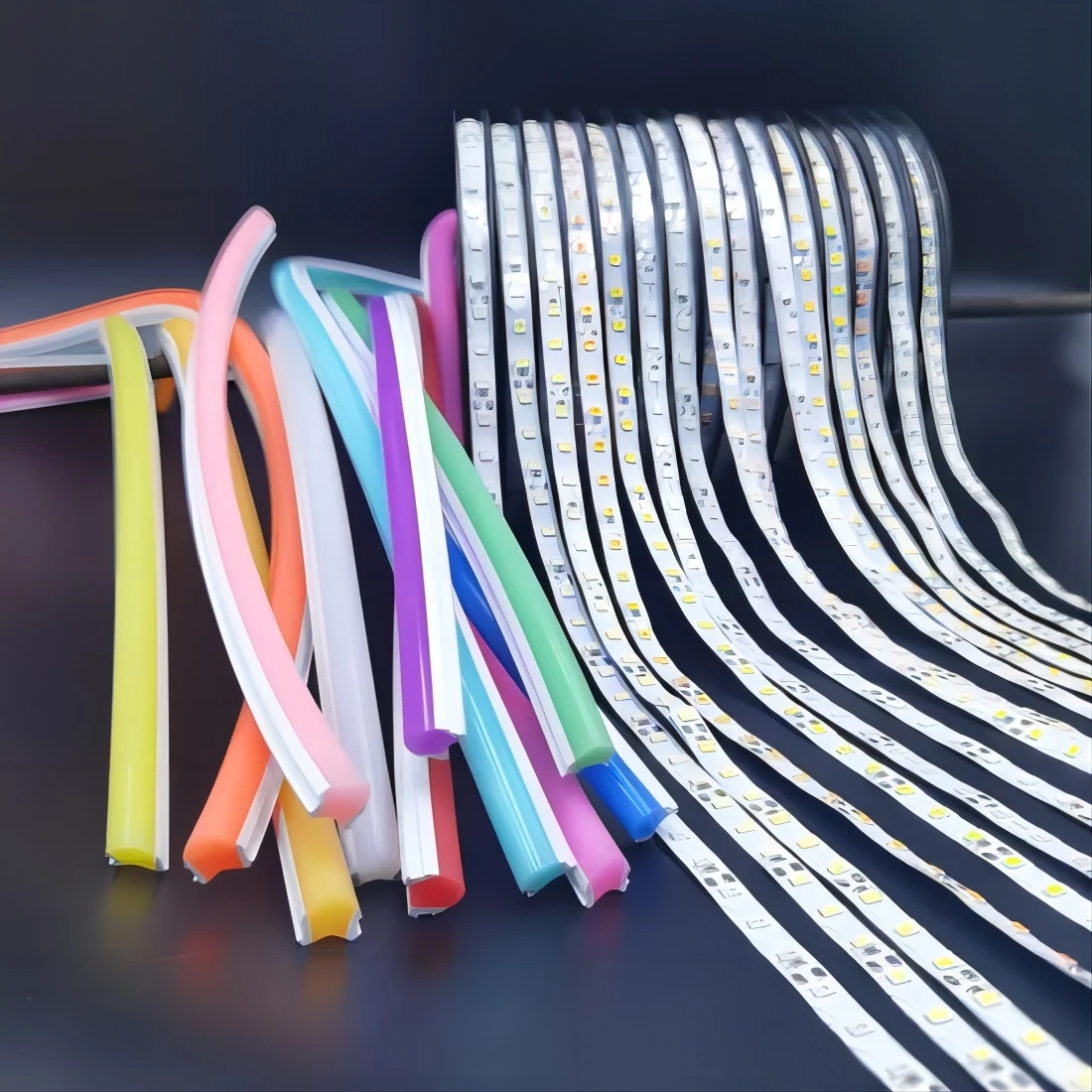 separated silicone neon flex strip without LED IP67 neon strip