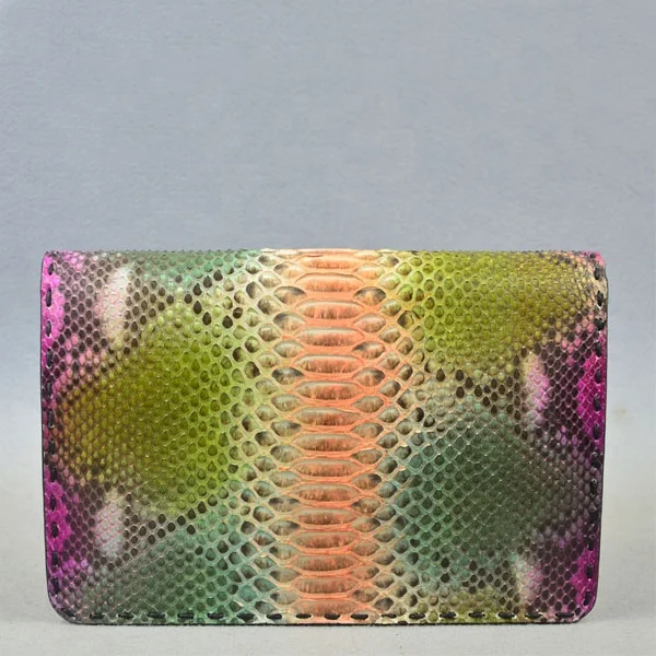 
lady python envelope bags exotic skin clutch handbag leather bag designer fashion bags women 