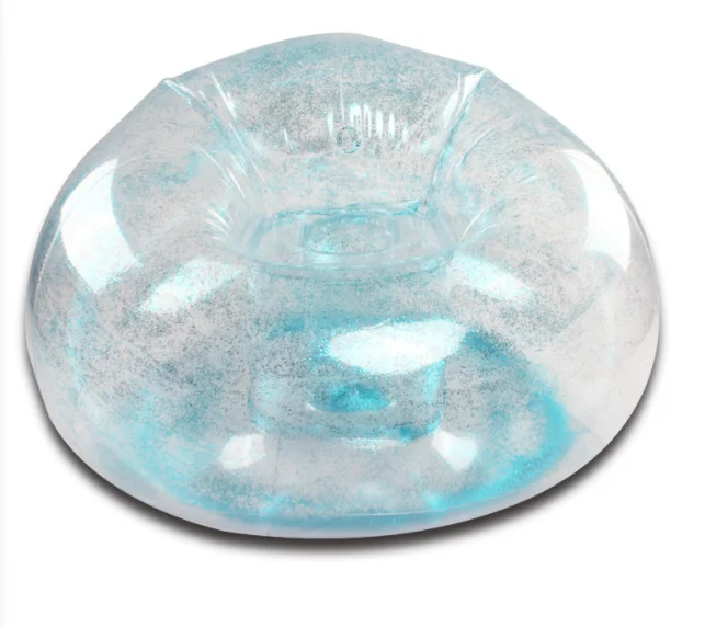 PVC Outdoor  Lazy Air Sofa Inflatable transparent air cushion sofa Chair