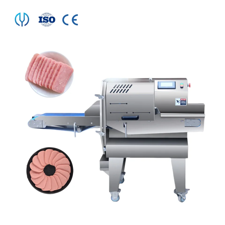 Factory Direct Sale CE Cooked Meat Slicing Machine Electric Biltong Cutter Cutting Slicer Automatic Ham