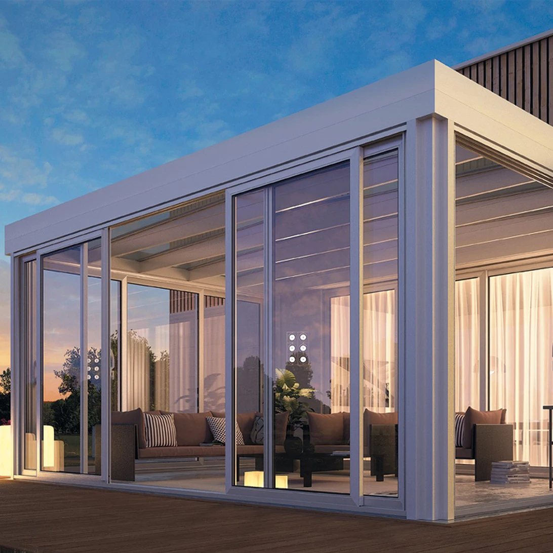 
factory price thermal break heat resistant aluminum sunroom 