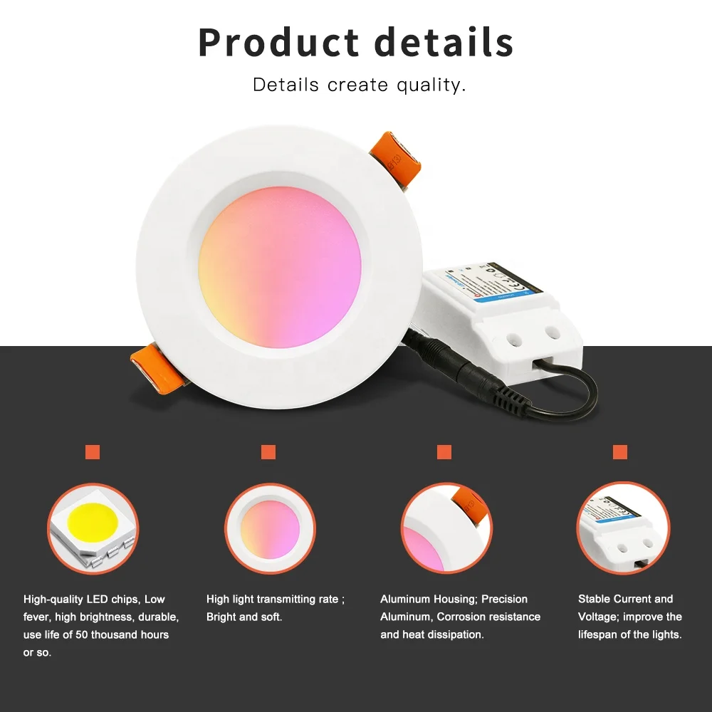 2024 Новый светодиодный светильник Gledopto zigbee3.0 pro RGB CCT пульт дистанционного управления GL-D-004P переменного тока 100-240 В 2000 К-6500 К