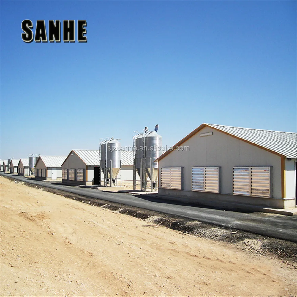 New Design Light Steel Farm House Building Poultry Chicken Shed Poultry House