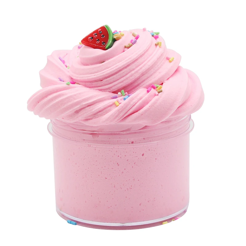 lay polimer clay slime mud  Cotton mud slime 200ml  cherry slime toy clay wholesale polymer