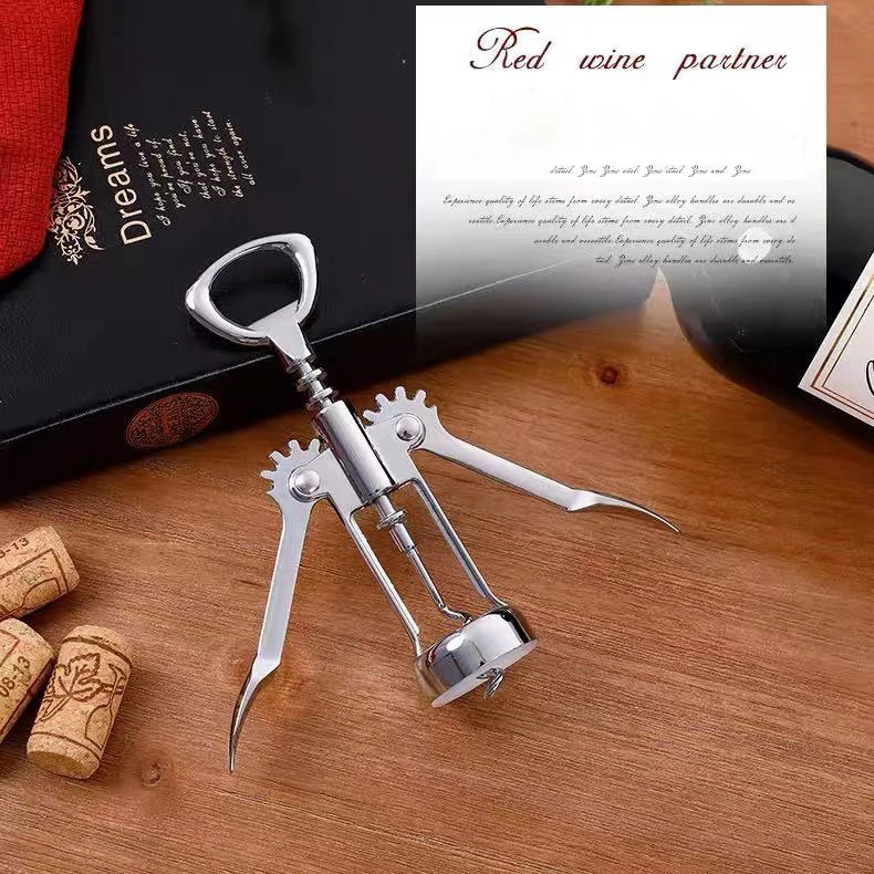 Portable Zinc Alloy Premium Wing Corkscrew Multifunctional Wine Bottle Opener