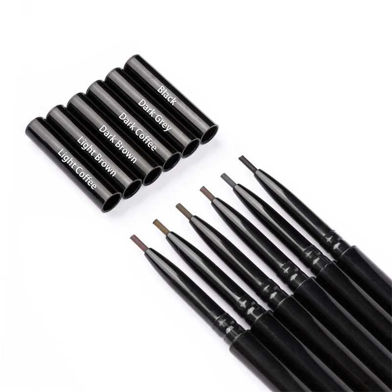 eyebrow contour pencil highlighter eye brow pencil with brush waterproof private label slim brow pencil