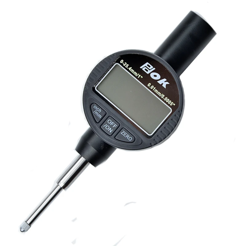 Digital Dial Indicator 0.01mm/0.0005' Digital Probe Indicator Dial Test Gauge Range 0-25.4mm Dial Test Indicators