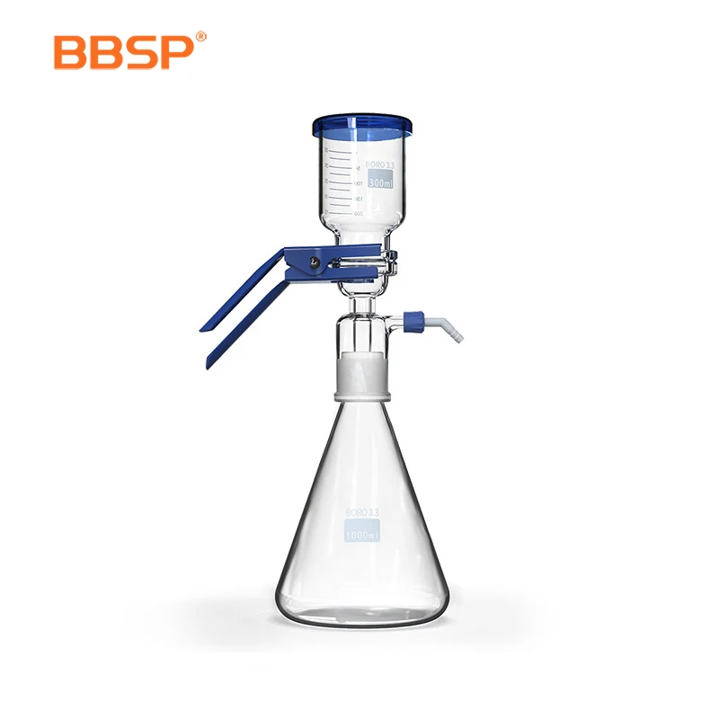 500ml 1L 2L 5L Laboratory Glassware Borosilicate Glass Solvent Filtration Apparatus Vacuum Sand Core Filter Factory Price