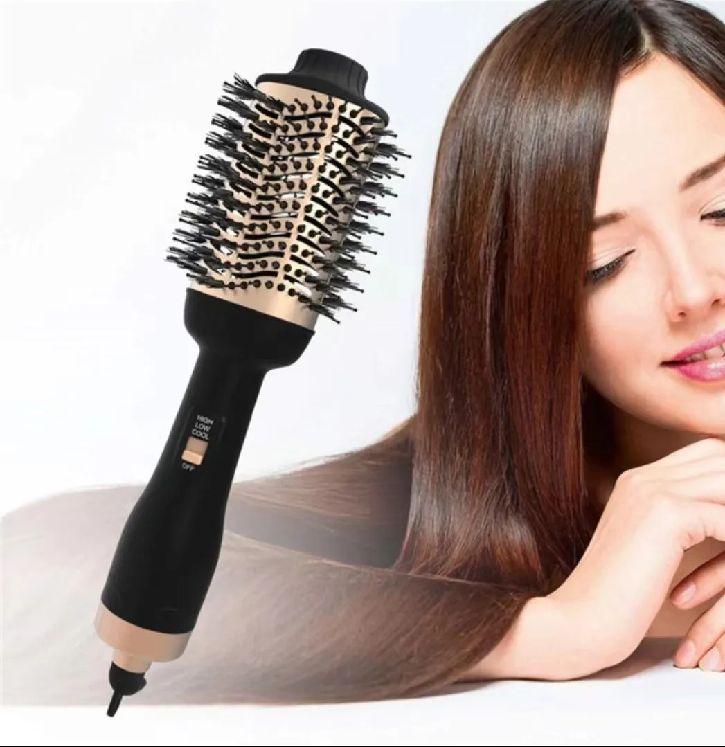 Professional 1200W Hot Ceramic 3 In 1 One Step Blow Hair Dryer Straightener And Styler Rotary Volumizer Electric Hot Air Brush