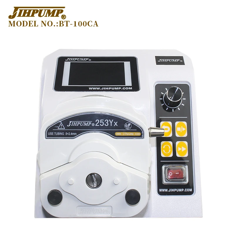 JIHPUMP 100 110v 220v Small Dual Dispensing Peristaltic Pump for Filling Machine Water Liquid Dosing Hose Pumps Market Price