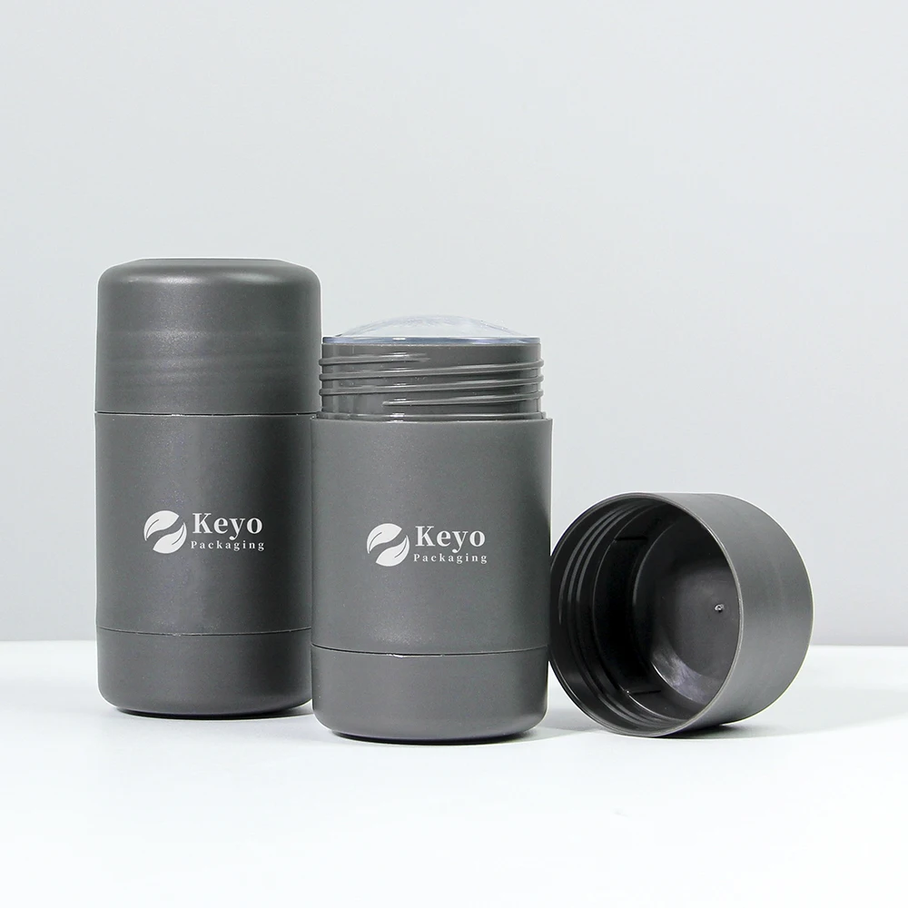 30ml 50ml 60ml 75ml 90ml pp round deodorant sunscreen stick plastic bottle cosmetic Twist Up Filling Stick Deodorant Container