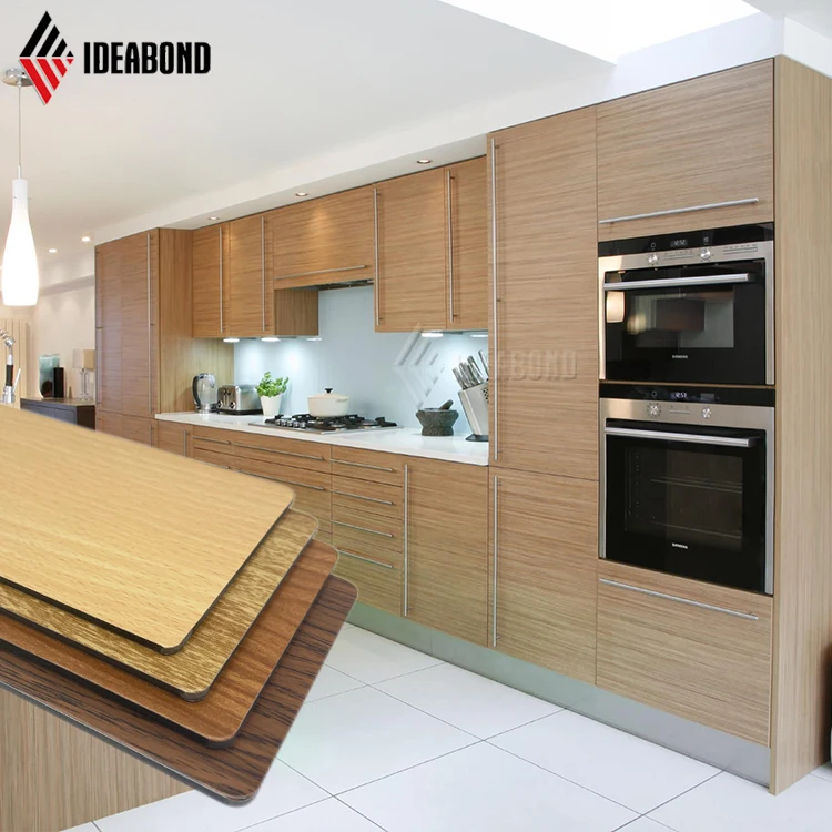 Wooden Texture Aluminium Composite Panel Waterproof Acp Sheet for Wall and Kitchen