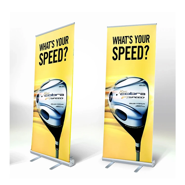 Promotional Custom Retractable Roll up Banner Poster Aluminium Pull up Banner roll up stand