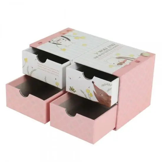 Luxury Custom Printed Logo Hot Stamping Packaging Drawer Gift Boxes