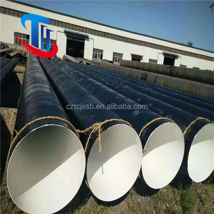 Large diameter 3PE 3LPE coating ssaw spiral welded steel pipe, 3pe anti-corrosive spiral welded steel pipes manufacturer