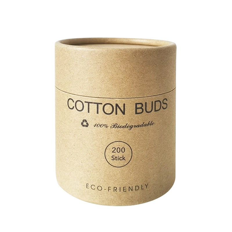 Eco Friendly Ear Cleaning Cotton Buds Swab Makeup Cotton Swabs Ear Swab Double Round Head Cotton Bud