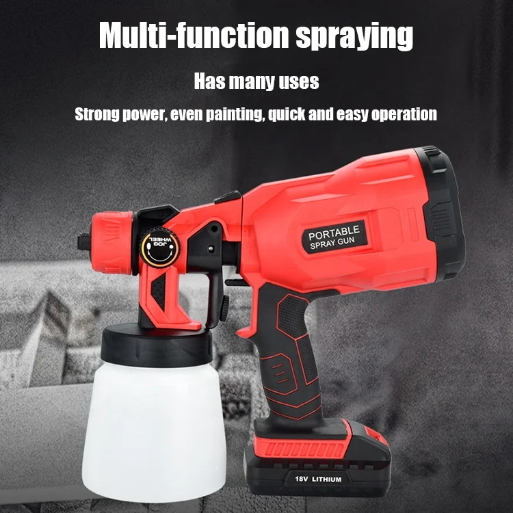 High Quality Portable Handheld Electric Cordless Spray Paint Gun Airless Sprayer