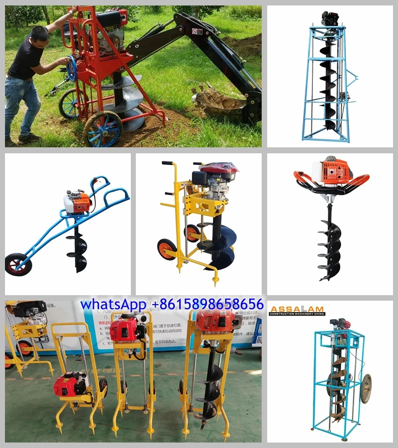 Cheap China Factory Price One Man Earth Auger Machine 600mm Diameter Manual Post Hole Soil Mini Digger for