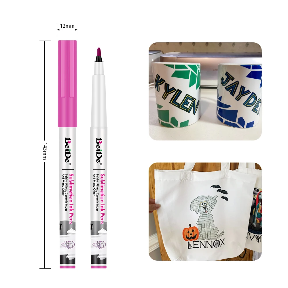 Wholesale Heat Thermal Transfer Textile Marker Non-Toxic Sublimation Ink Fabric Markers for Clothes