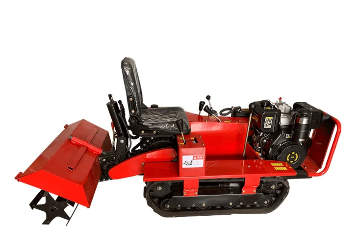 2021 multifunctional portable small cultivation track cultivated field rotary tiller for sale
