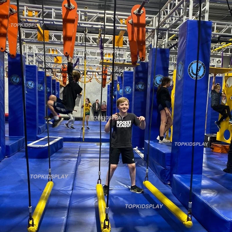 Ninja Extreme Sport Training Center Indoor Theme Playground Rock Climbing Activity Center