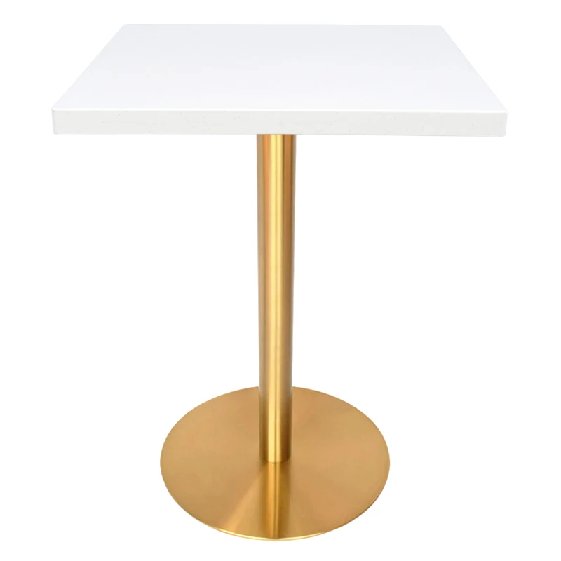 Modern Popular Selling Stainless Steel Titanium Gold Round Table Base Dining Bar Tables