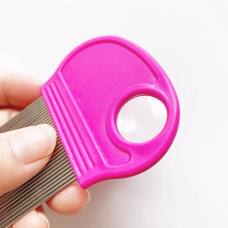 Best Quality Nit Free Dog Hair Grooming Accessories Micro Groove Stainless Steel Lice Comb