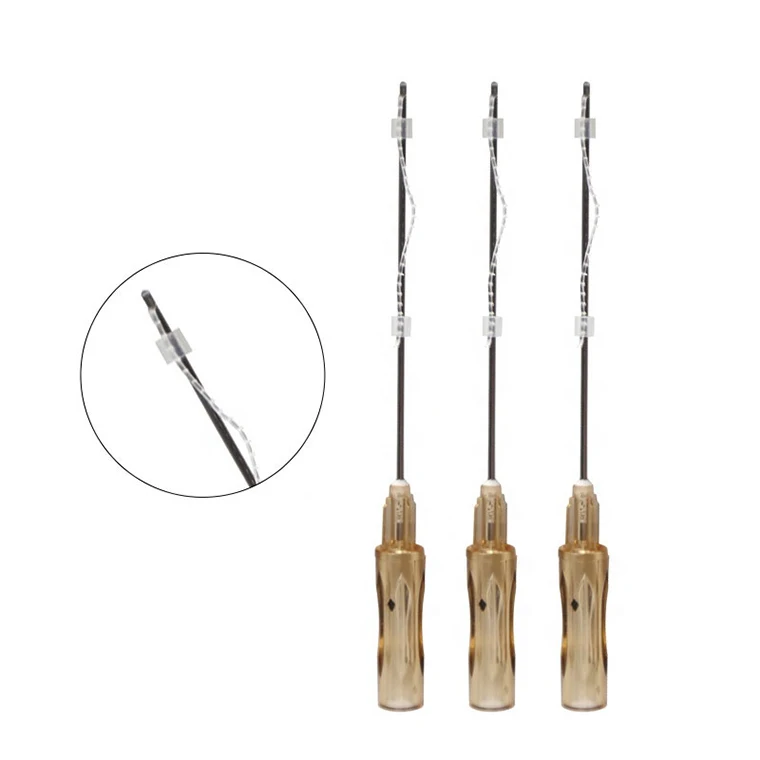Clinic Thread Lifting Filling Nose 19g 60mm Korea Cog Thread 360r Bidirection Barb Lifting With Sharp Blunt