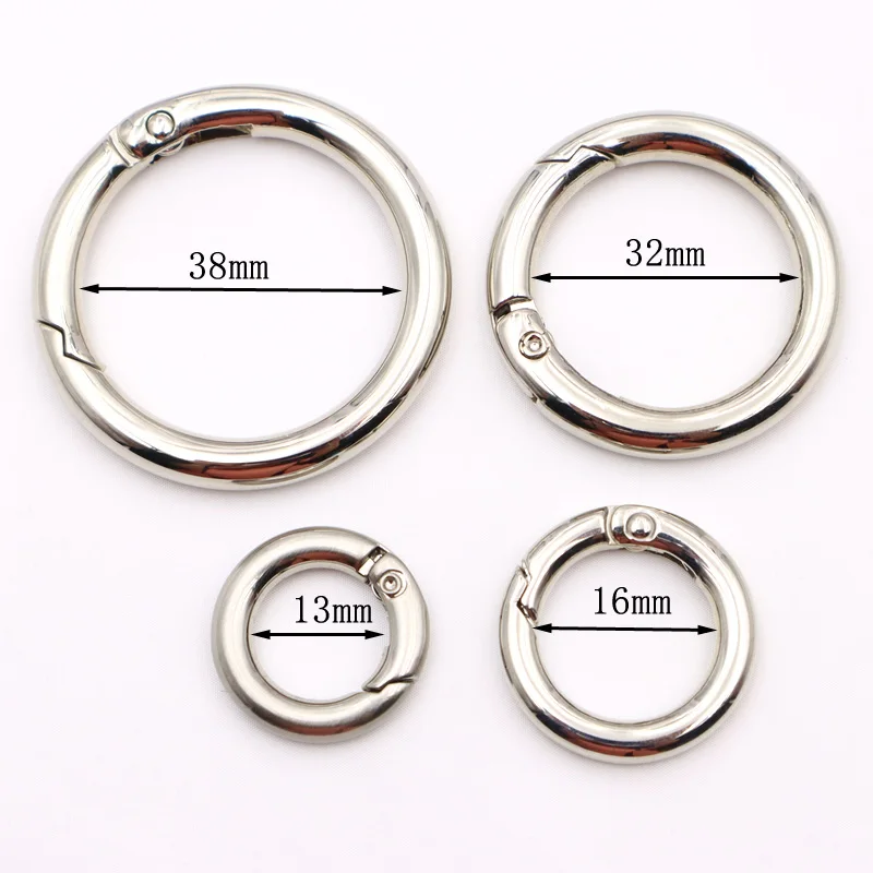pvd nickel plated stainless steel spring ring clasp round claw spring ring clasp hook machine
