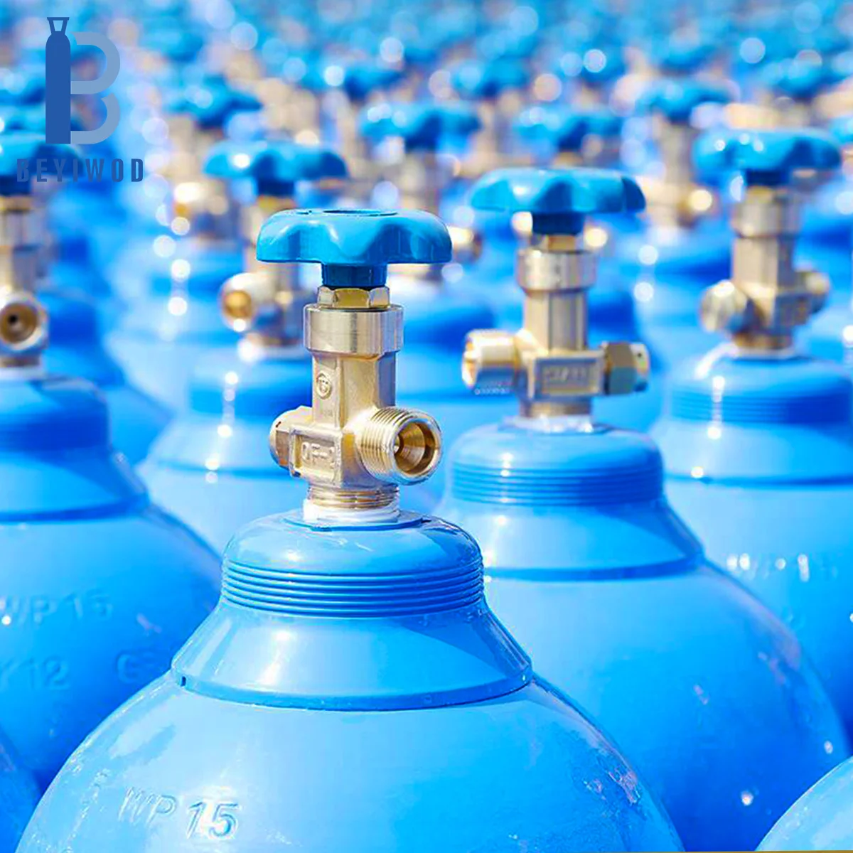 CE TPET approval QF-2 Oxygen valve handle wheel CO2 Oxygen Nitrogen gas cylinder valve