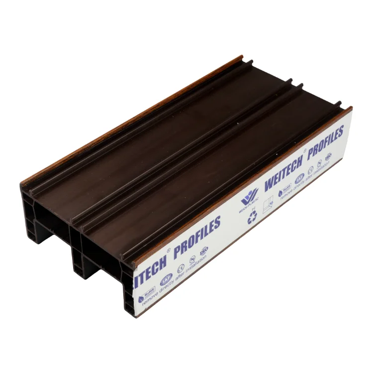 Custom pvc extruded profile U and C Type plastic extrusion upvc profile Upvc Casement Windows laminated UPvc Profile for Window