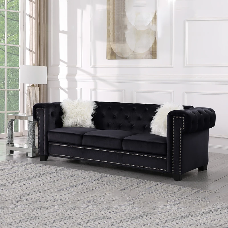 Modern fabric wood frame sectional couch living room sofa sets home furniture designs