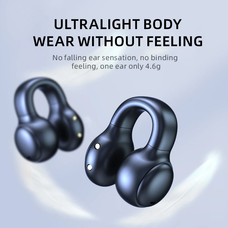 trending products 2023 headphones wireless bluetooth Clip on Earphone Sport Ear Hook Headset over-ear headphones