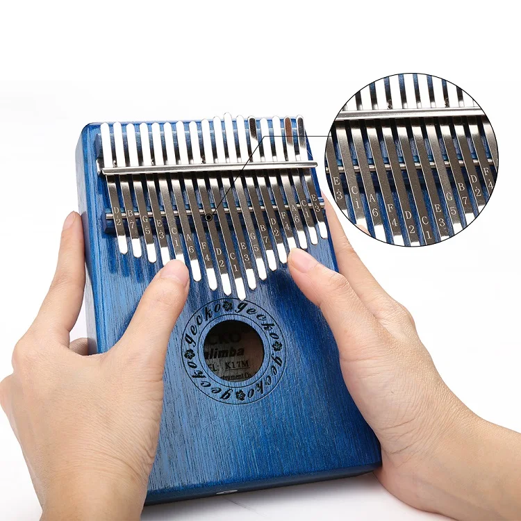 Kalimba 17 Keys Thumb Piano High Quality Handguard Wood Mahogany Mbira Body Musical Instruments Kalimba Piano Creative Music Box