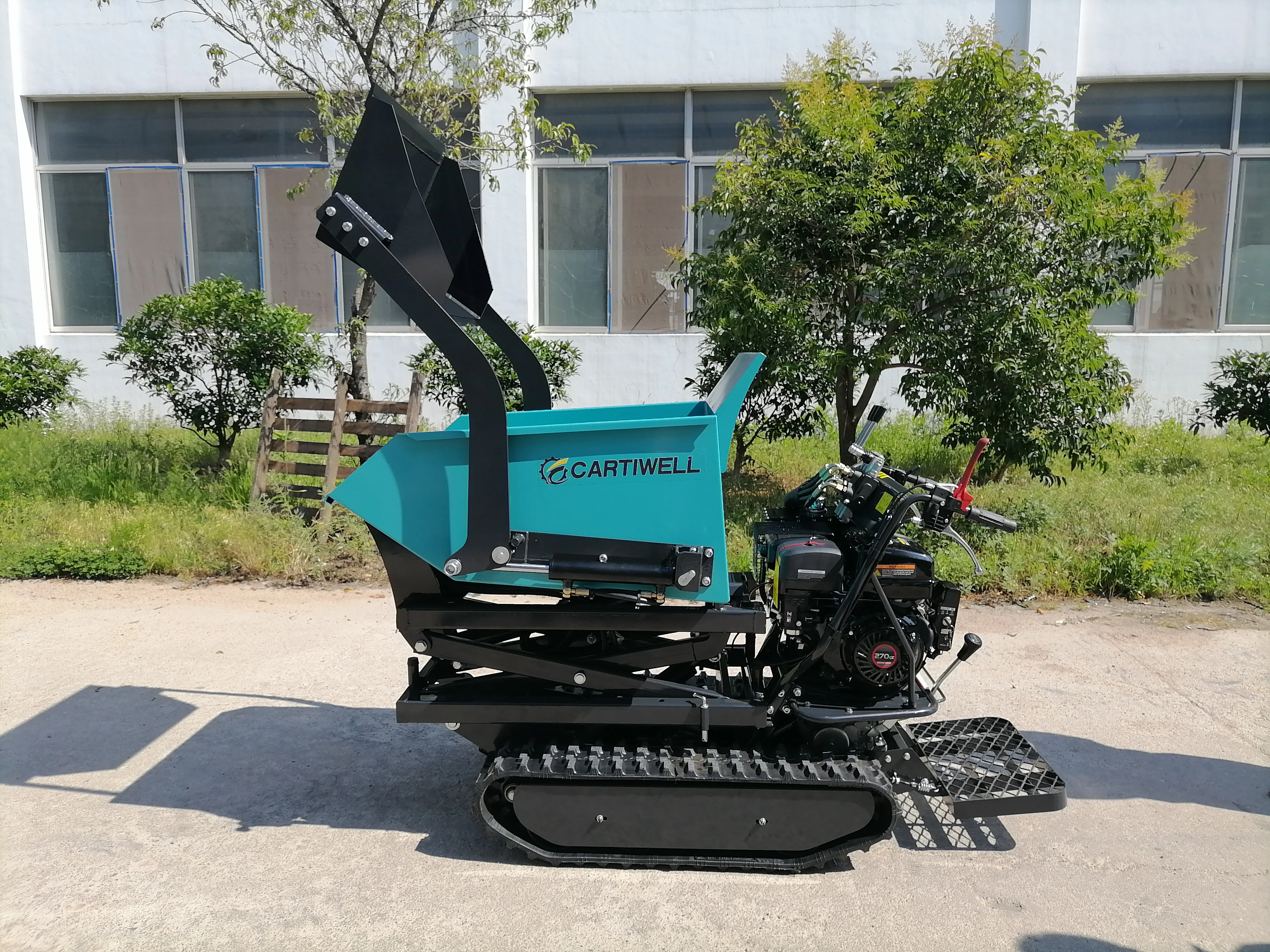 Wholesale ISO Certified Full Hydraulic 500Kg Gasoline Engine Powered Easy Operation Crawler Mini Transporter Minidumper