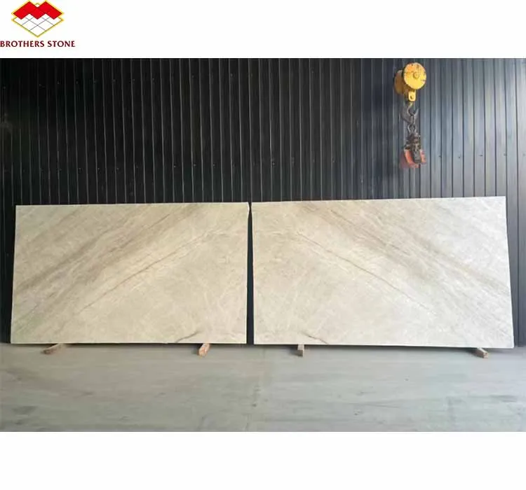 Luxury Natural Stone Quartzite Countertops Taj Mahal Quartzite Big Slab Brazil Marble