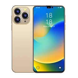 Горячая распродажа! Доступ к мобильному телефону с полноцветной печатью 14 Pro Max 16 ГБ + 1 ТБ 6,7 дюймов сотовый телефон Смарт-часы для смартфонов и телефонов на базе разблокированный Смарт Android мобильных телефонов 5G