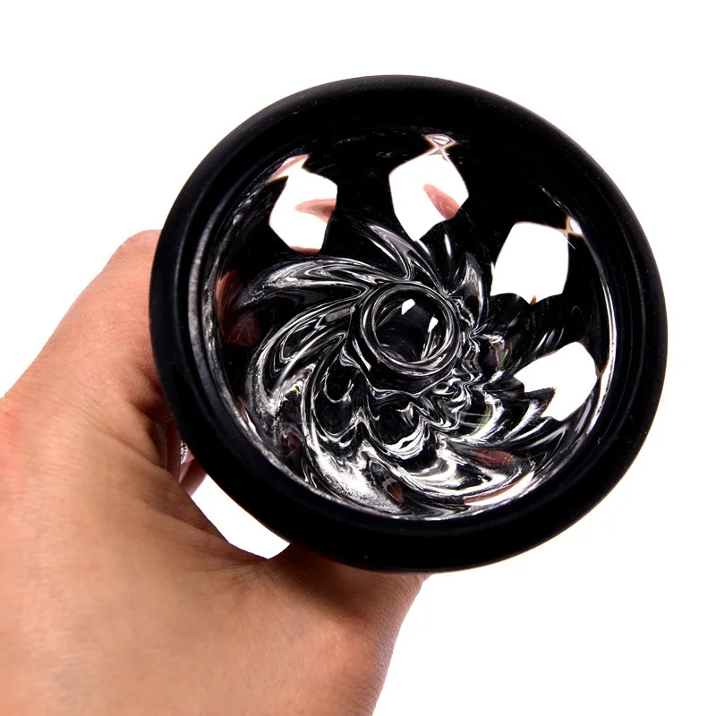 Wholesale Shisha Hookah Silicone Glass Smoke Pot High-grade Smoke Hookah Bowl Arab Shisha Accessories Anti-scalding Pot