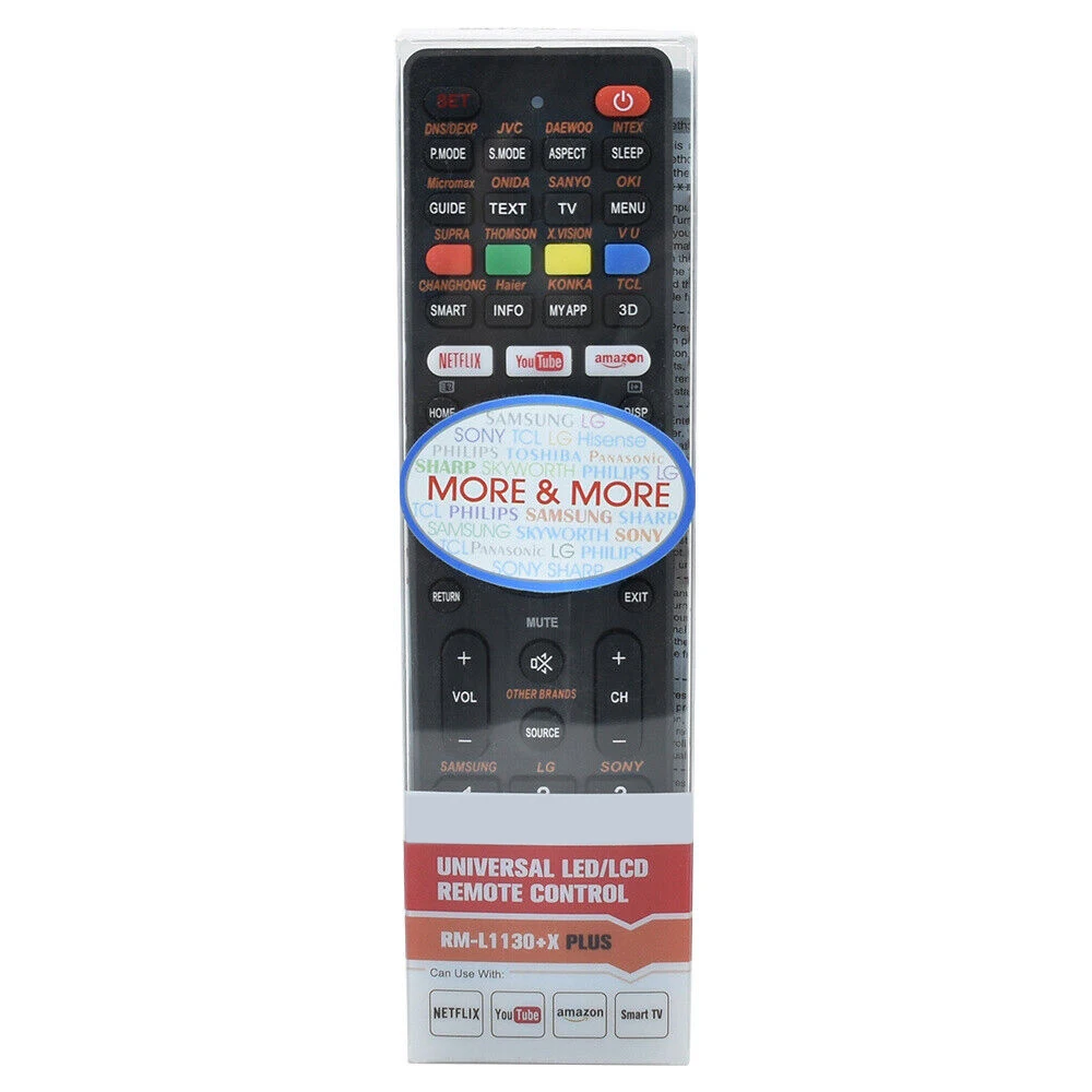 RM-L1130+X Plus Infrared Universal Remote Control  TV Remote fit for TCL Haier All Brand TV