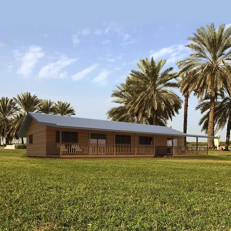 Deepblue Smarthouse светлый стальной каркас, красивый деревянный дом, курорт bunglalow