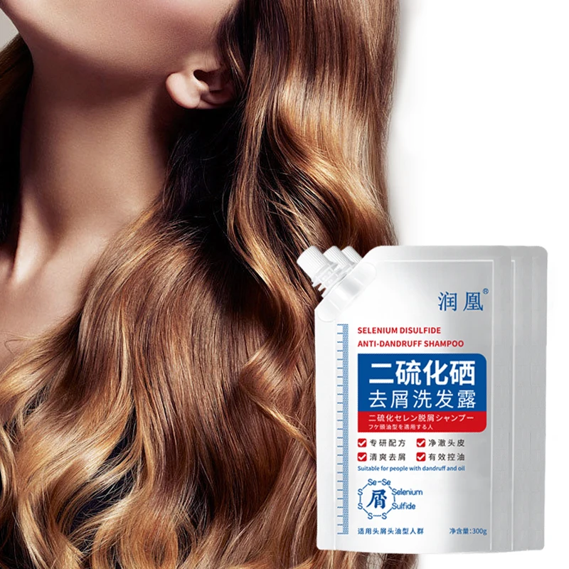 Selenium Sulfide Medical Anti-Dandruff Organic Ginger Anti Hair Loss Black Hair Oil-Control Curly Hair Shampoo Private Label