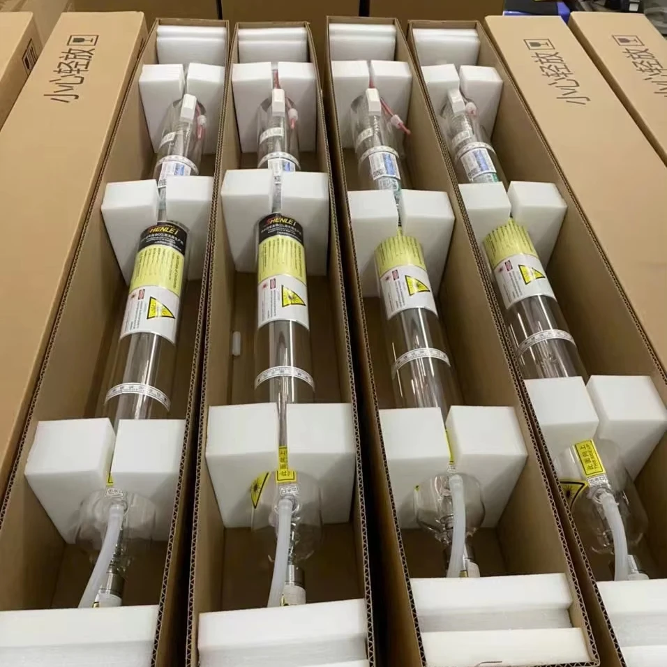 Laser Equipments Parts Co2 Laser Tube 100W F1450 SHENLEI for Laser Cutting Machine for Sale