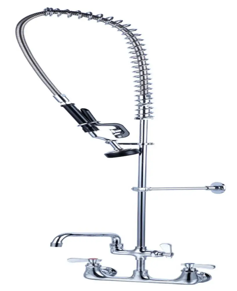Wholesale Popular design pre-rinse faucet for commercial kitchen with flexible gooseneck comercial kitchen sink faucet