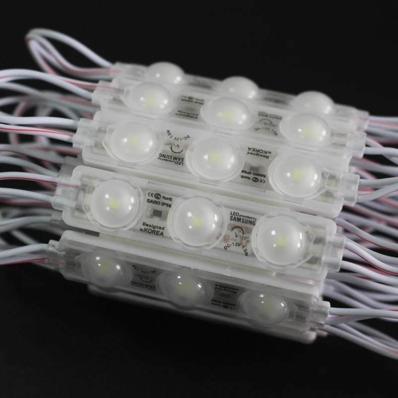 Promotional High Quality Super Bright Ultrasonic 3led White Led Module Cold Light Dc 12V Led Modules For Signs