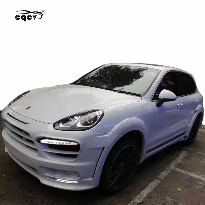 HM style wide body kit for Porsche cayenne 958 front bumper rear bumper carbon fiber hood for porsche cayenne 958 facelift