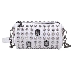 2022 Hot Sell rivets purses girls luxury messenger hand bags lady fashion Bucket handbags purses for woman