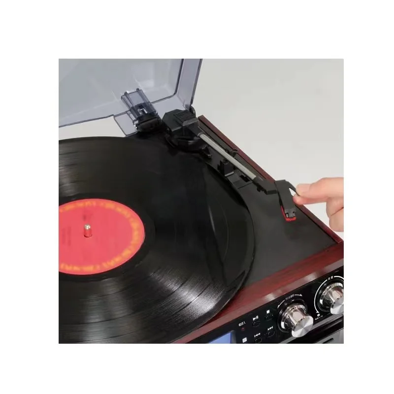 Vinyl record player with CD Player/USB/SD Record/AUX Input/Radio/Cassette