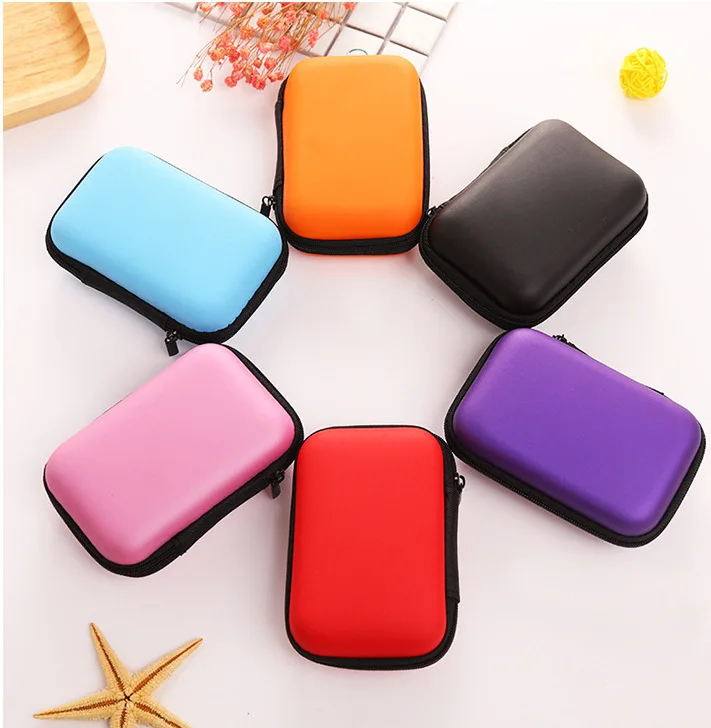 Hot Sale Multifunctional EVA Wireless Headphone Earbud Storage Pouch Money Change Wallet Coin Purse Earphone Charging Case Bag