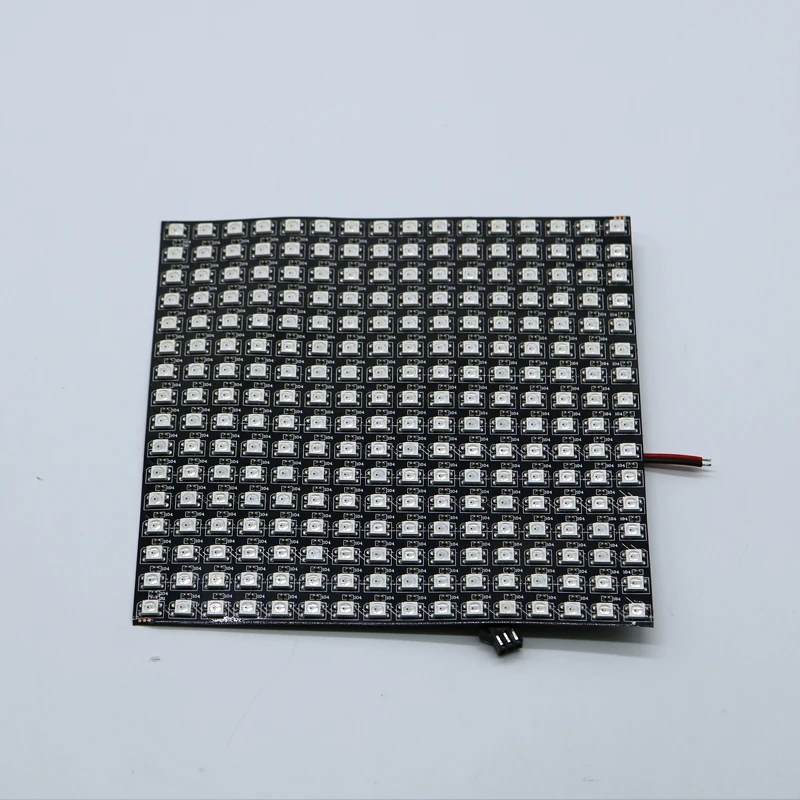 16x16 светодиодная матрица 256 пикселей WS2812B цифровая Гибкая Светодиодная панель индивидуально Адресуемая полноцветная мечта