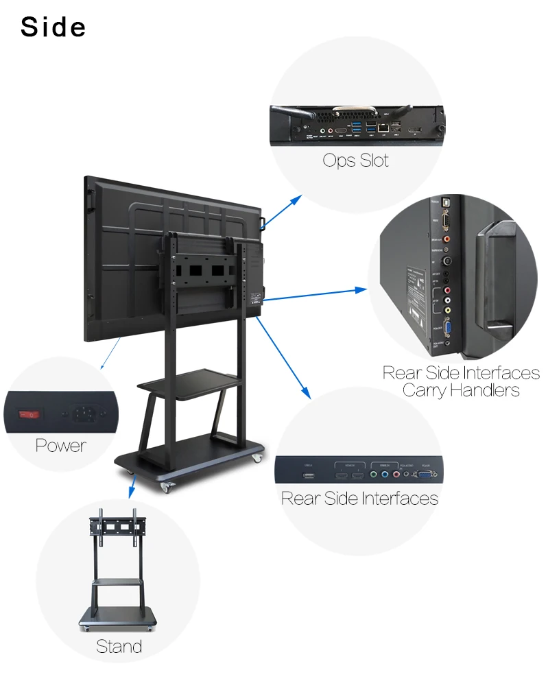  Riotouch заводская цена 65 75 86 дюймов 4K UHD инфракрасный сенсорный экран беспроводной интерактивный светодиодный дисплей для